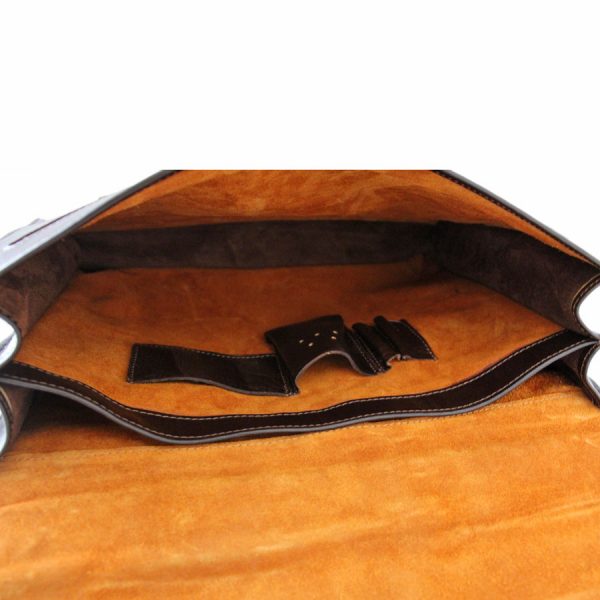 کیف انگلیس چرم مردانه قهوه ای سوخته