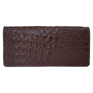 کیف پول دستی چرم مردانه طرح سوسماری