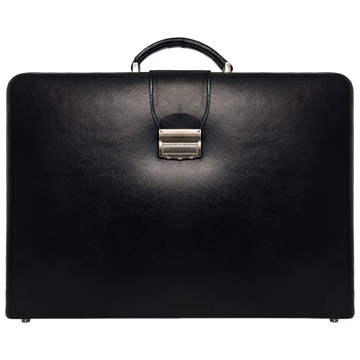 LB408-11 کیف سامسونت مشکی چرم طبیعی مردانه